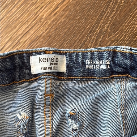 Kensie Blue Flare & Wide Leg Jeans - Picture 2 of 4